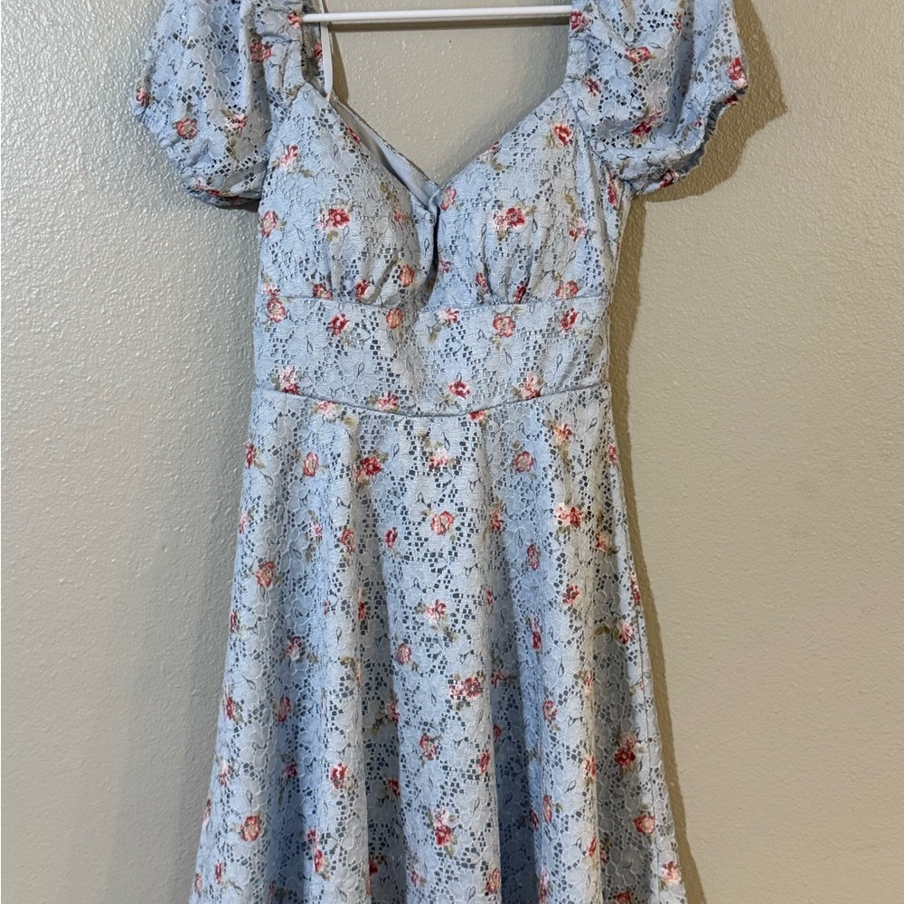 Floral Puff Sleeve Dress City Vibe Size 3